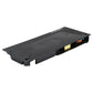 Game console power supply module with side edge ports and exposed circuitry
