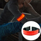 LED reflective wrist belt with red LED light strip