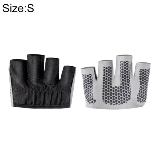Half Finger Yoga Gloves Anti-skid Sports Gym Palm Protector, Size: S, Palm Circumference: 17.5cm, Size: S