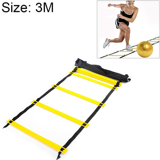 3 Meters 6 Knots Thin Section Pace Training Tough Durable Soft Ladder Football Training Wear Resistant Ladder Rope, 3 Meters 6 Knots