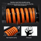 Orange coil spring inside adjustable hand grip trainer housing