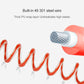 Kids anti-lost spring rope, close-up of red coiled metal wire