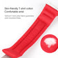 Kids anti-lost wrist strap, red soft fabric cuff with snug Y-shaped closure