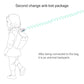 Kids anti-lost wrist link rope, mint teal tether and clasp shown as wearable connection