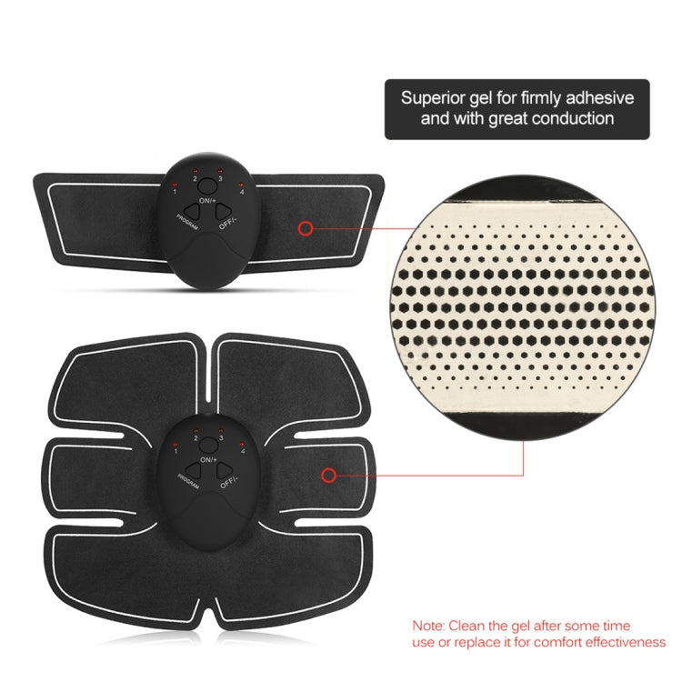EMS electrode pads with controller plus adhesive gel texture detail for sticking skin