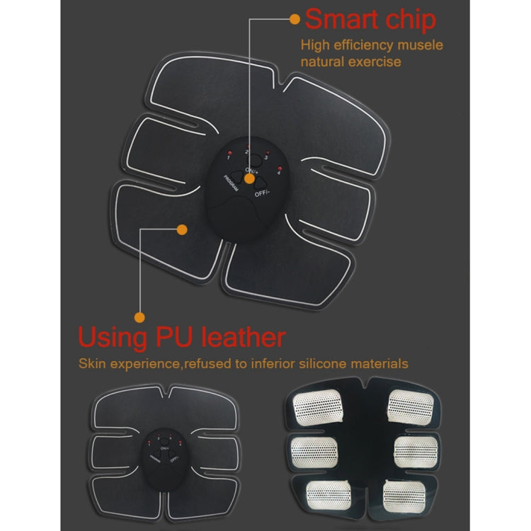 Black EMS electrode pads with a central controller dial for muscle stimulation