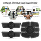EMS electrode muscle stimulator pads with controller for home or travel use