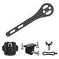Matte carbon fiber bike computer mount strap with clamp and hardware set