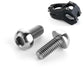 2 PCS Bicycle Accessories Titanium Bottle Cage Screw M5 12mm, 12mm