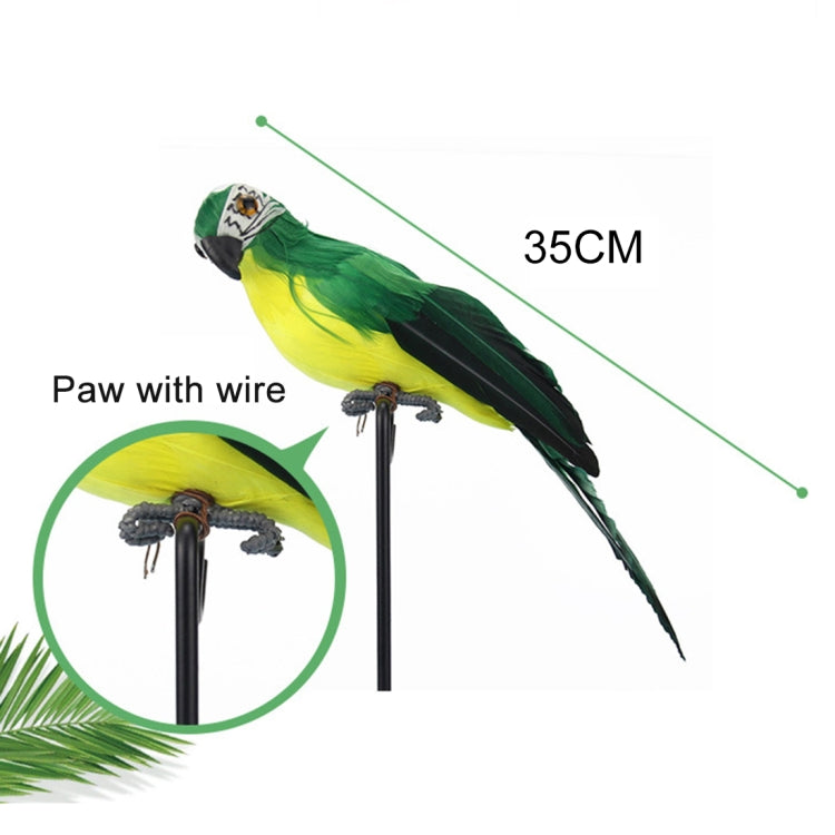 35cm Simulation Parrot Simulation Macaw Horticultural Decoration, 35cm (White), 35cm (Yellow), 35cm (Green), 35cm (Blue), 35cm (Red), 35cm (Rose Red)