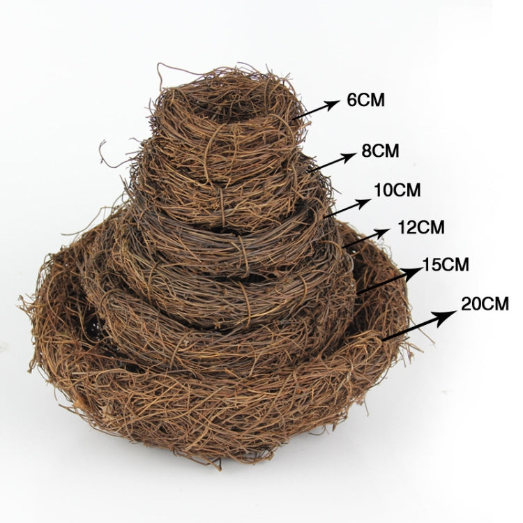 6cm Simulation Bird Nest + 1 PCS Bird Egg Holiday Decoration, 6cm