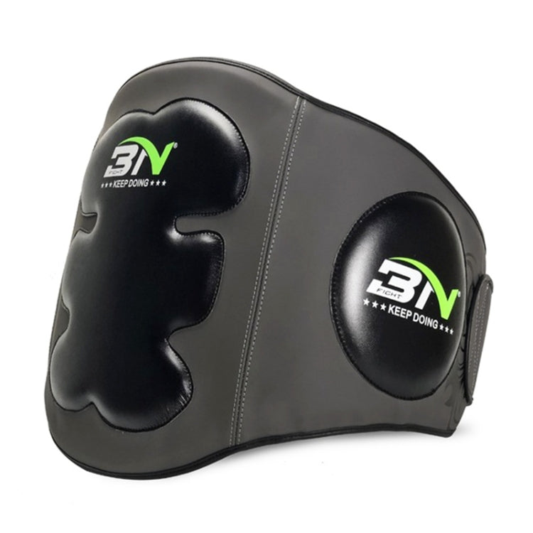Curved black waist target pad with BN branding on front, thick impact-protection gear