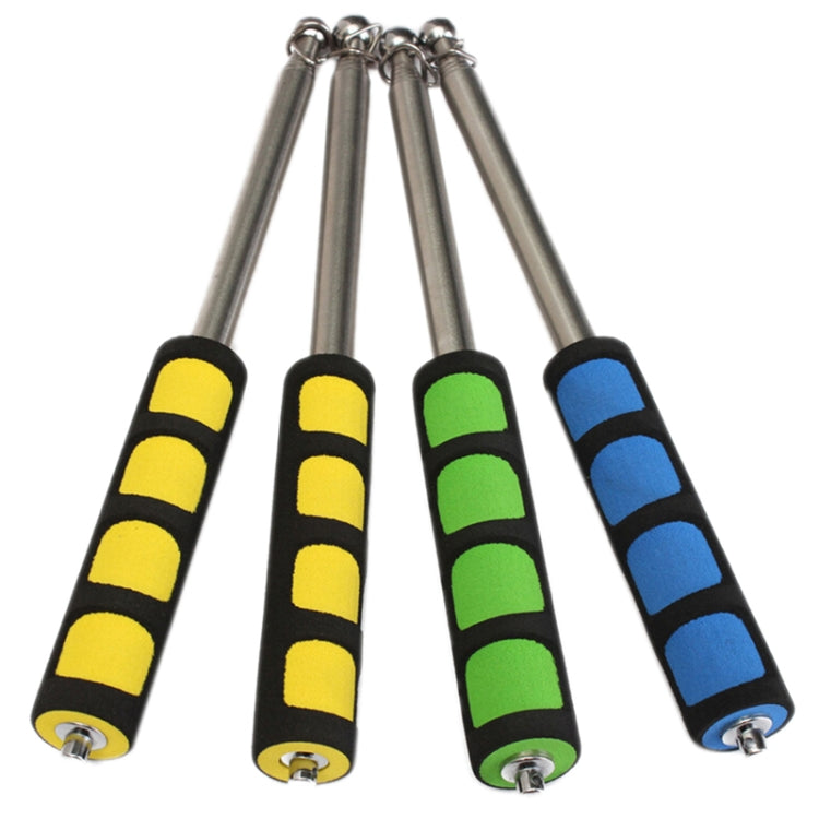 Set of telescopic stainless steel teaching sticks with colorful rubber grip sleeves