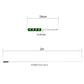 Telescopic teaching stick diagram showing 2 m length and 24 cm shrunk size