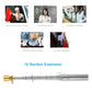 2.5M 11 Knots Multi-function Telescopic Stainless Steel Sponge Golden Head Teaching Stick Guide Flagpole Signal Flag, 2.5M 11 Knots