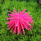 Pink spiky sea urchin ball coral decoration with pointy arms, aquarium ornament.