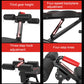 Black abdominal curl bench showing height and angle adjustment points and red roller grips