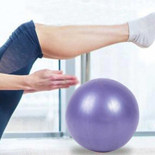 Mini Yoga Pilates Ball Explosion-proof PVC Ball Balanced Fitness Gymnastic Exercise Training with Straw, Diameter: 25cm, 25cm(Purple), 25cm(Pink), 25cm(Blue)