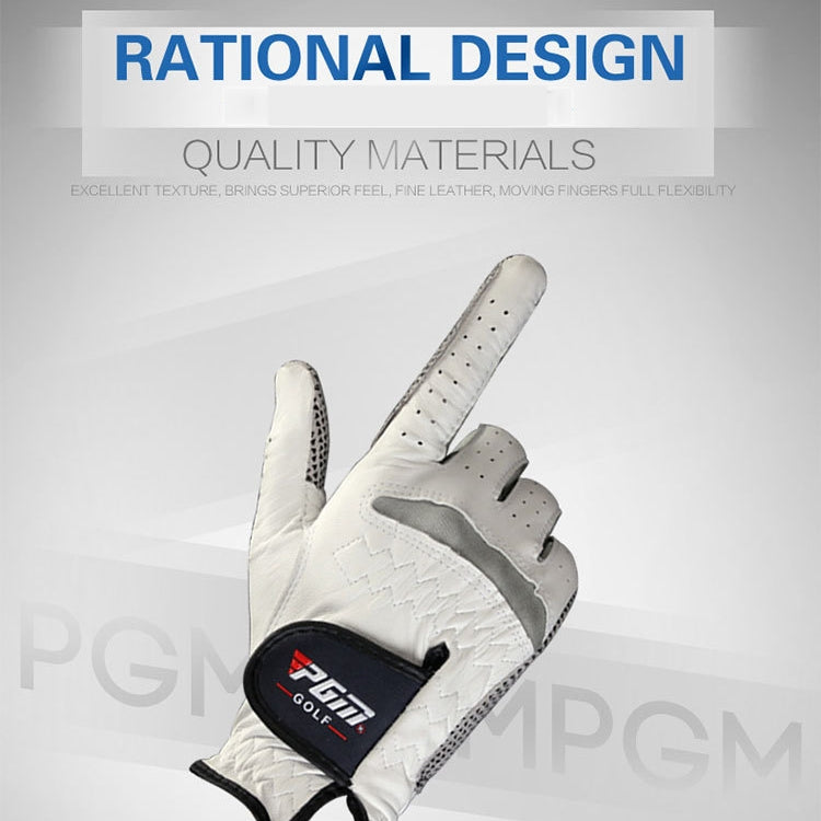 PGM Left Hand Sheepskin Anti-slip Particle Golf Men Gloves, Size: 26#, Size: 26#