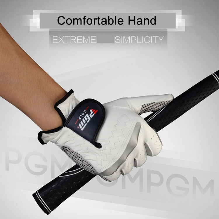 PGM Left Hand Sheepskin Anti-slip Particle Golf Men Gloves, Size: 26#, Size: 26#