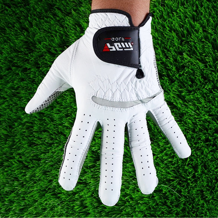 PGM Left Hand Sheepskin Anti-slip Particle Golf Men Gloves, Size: 27#, Size: 27#