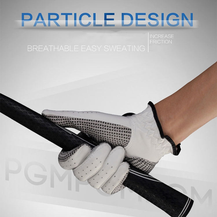 PGM Left Hand Sheepskin Anti-slip Particle Golf Men Gloves, Size: 27#, Size: 27#