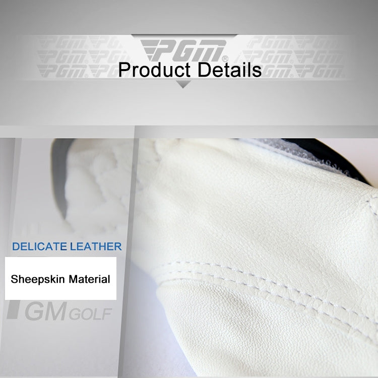 PGM Left Hand Sheepskin Anti-slip Particle Golf Men Gloves, Size: 27#, Size: 27#