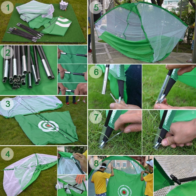 PGM Golf Training Aids Indoor Sports Hitting Practice Net 3m, 3m