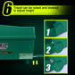 Green automatic tee up machine with club rack and adjustable height foot