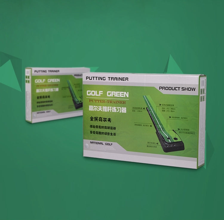 Golf putting mat trainer retail boxes