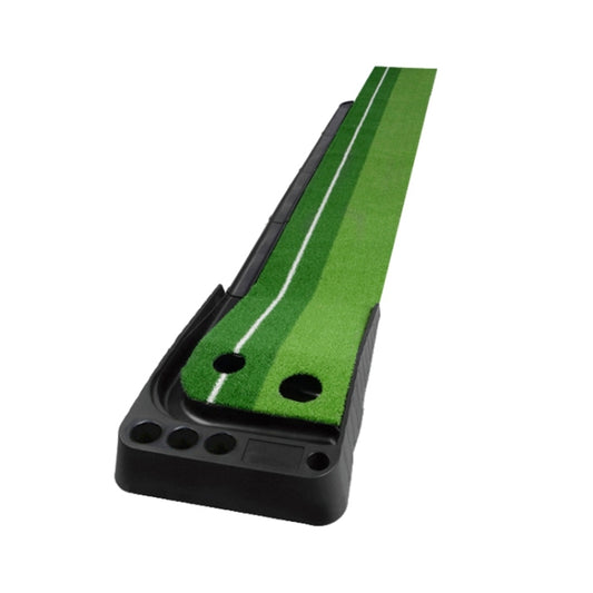 PGM Golf Mini Putting Mat Push Rod Trainer 3m, with Auto Ball Return Fairway, 3m, with Auto Ball Return Fairway