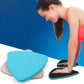 1 Pair 17.8cm Fitness Exercise Core Training Abdominal Workout Gliding Discs Sliding Disc, Round Shape, Triangle Shape