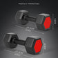 5KG Household Glue Fitness Hexagon Dumbbells, 5KG