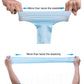 Light blue ice-silk arm sleeves with stretchy fabric, open-finger style