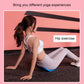 Blue massage yoga stretching ring for assisted floor stretching and hip exercises