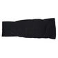 Black knee support sleeve with padded center panel for protection