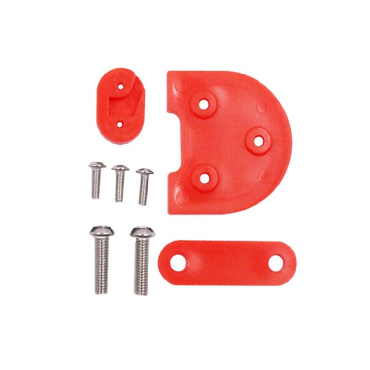 Red scooter rear light heightening pad kit with gasket and mounting screws