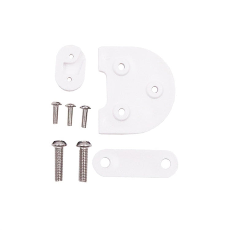 White scooter rear light heightening pad kit with screws and mounting brackets