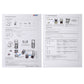 Thermal barcode printer instruction manual and diagram sheets