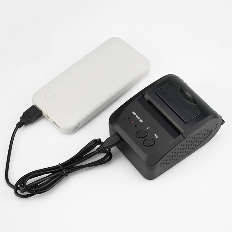 5809DD Portable 58mm Thermal Bluetooth Receipt Printer, Support Charging Treasure Charging