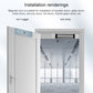 YH-280M Single Door Magnetic Lock With Mortise Mount (280kg)
