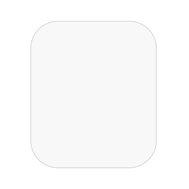 Clear tempered glass screen protector with rounded square shape