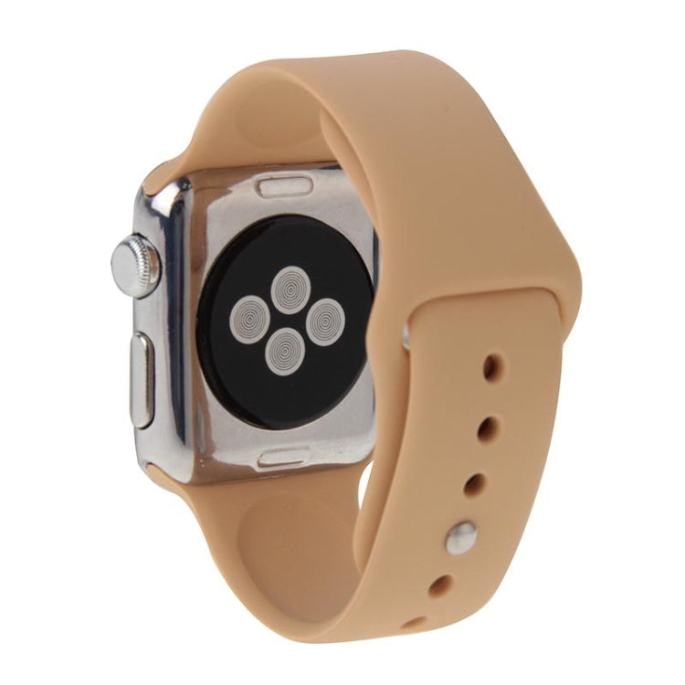 High-performance rubber Apple Watch Sport band (khaki) with pin-and-tuck closure