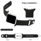 Black rubber Apple Watch band with pin-and-tuck closure, 42mm strap with pin-and-tuck end