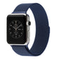 Blue Milanese loop magnetic watch band with metal clasp for Apple Watch
