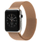 Rose gold Milanese loop magnetic watch band with metal clasp for Apple Watch