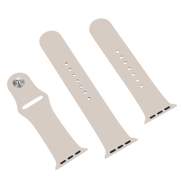 Starlight rubber watch band set with pin buckle and multiple perforation holes