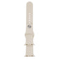 Starlight rubber watch band with round metal pin buckle and perforated holes