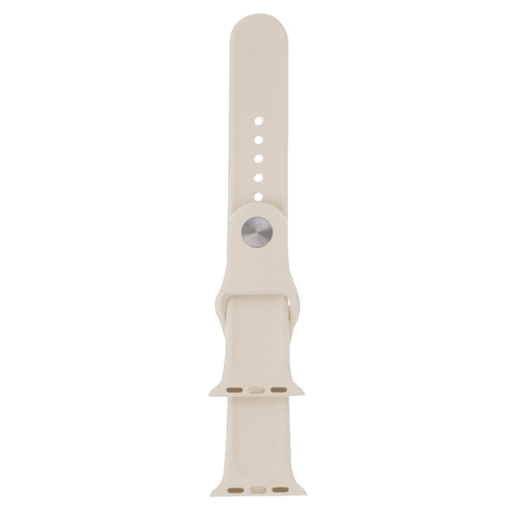 Starlight rubber watch band with round metal pin buckle and perforated holes