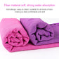 Microfiber yoga blanket fabric close-up with pink and purple rolls